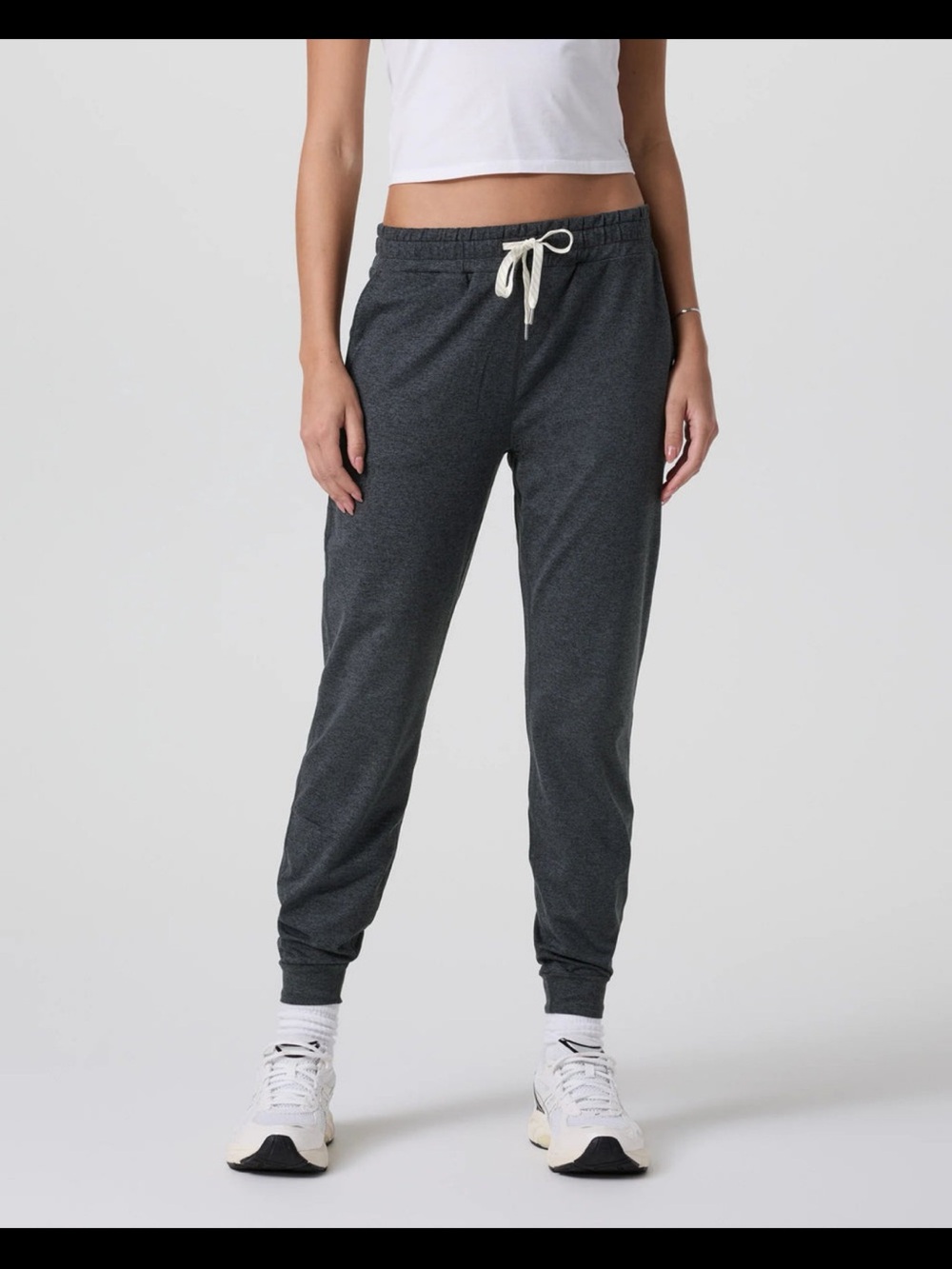 Vuori Dark Charcoal Drawcord Joggers